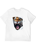 Roaring Tiger Graphic T-Shirt - Black