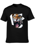 Roaring Tiger Graphic T-Shirt - Black