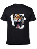 Roaring Tiger Graphic T-Shirt - Black