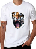 Roaring Tiger Graphic T-Shirt - Black