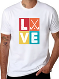 Love Hockey Graphic T-Shirt - Sporty Casual Tee