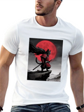 Samurai Cat Graphic T-Shirt