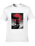 Samurai Cat Graphic T-Shirt