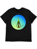 Modern Geometric Tree Graphic Tee