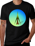 Modern Geometric Tree Graphic Tee