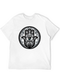Hamsa Hand Graphic Tee - Eye Protection
