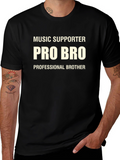 Music Supporter Pro Bro Graphic T-Shirt