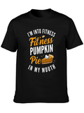 Funny Pumpkin Pie Fitness T-Shirt