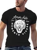 Amor Fati Stoic Tiger Graphic T-Shirt