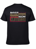 Pacific Ocean Design Mens Black T-Shirt