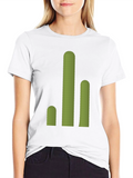 Cactus Graphic T-Shirt - Black Cotton Tee