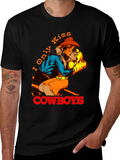 I Only Kiss Cowboys Graphic Tee - Western Style