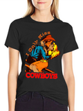 I Only Kiss Cowboys Graphic Tee - Western Style