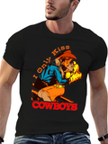 I Only Kiss Cowboys Graphic Tee - Western Style