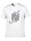 Serpentine T-Shirt - Knot Snake Design