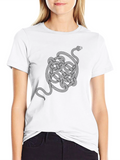 Serpentine T-Shirt - Knot Snake Design
