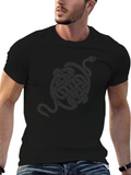 Serpentine T-Shirt - Knot Snake Design
