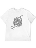 Serpentine T-Shirt - Knot Snake Design