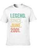 Legend Since June 2001 Black Graphic T-Shirt