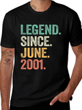 Legend Since June 2001 Black Graphic T-Shirt