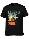Legend Since June 2001 Black Graphic T-Shirt