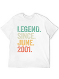 Legend Since June 2001 Black Graphic T-Shirt