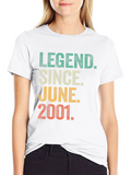 Legend Since June 2001 Black Graphic T-Shirt