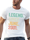 Legend Since June 2001 Black Graphic T-Shirt