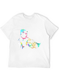 Mens Graphic T-Shirt - Trumpet Player Design
