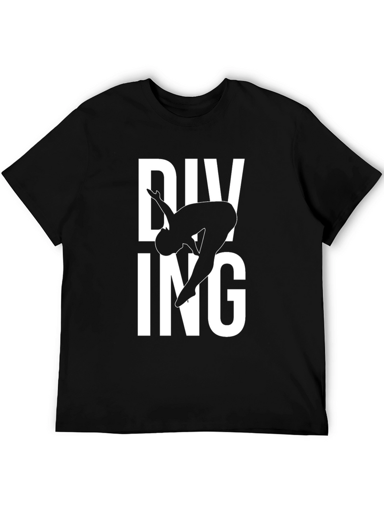 Diving T-Shirt - Cool Black Tee