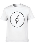 Black Lightning Bolt Graphic Tee