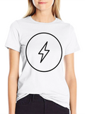 Black Lightning Bolt Graphic Tee