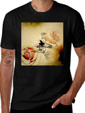 Musical Roses Black T-Shirt