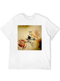 Musical Roses Black T-Shirt