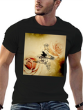 Musical Roses Black T-Shirt