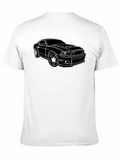Mustang Outline Graphic T-Shirt - Black