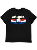 America Eagle Graphic Tee - Patriotic T-Shirt