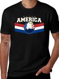 America Eagle Graphic Tee - Patriotic T-Shirt