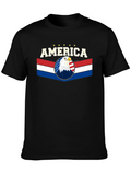 America Eagle Graphic Tee - Patriotic T-Shirt