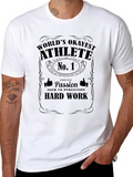 Worlds Okayest Athlete T-Shirt - Black