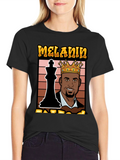 Melanin King Chess Graphic Tee