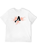 Initial A Splatter Graphic T-Shirt