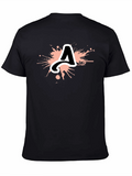 Initial A Splatter Graphic T-Shirt