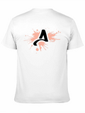 Initial A Splatter Graphic T-Shirt