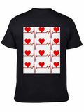 Heartbeat Pattern Graphic T-Shirt