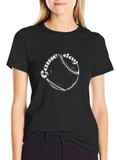 Game Day Baseball T-Shirt - Black Cotton Tee