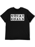 Squat Goals Black T-Shirt Fitness Apparel