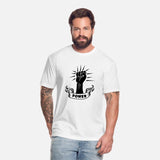 Hand out pennant with text 'POWER'