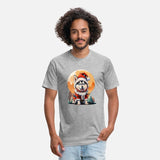 Happy Siberian Husky in Santa Claus Costume