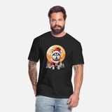 Happy Siberian Husky in Santa Claus Costume